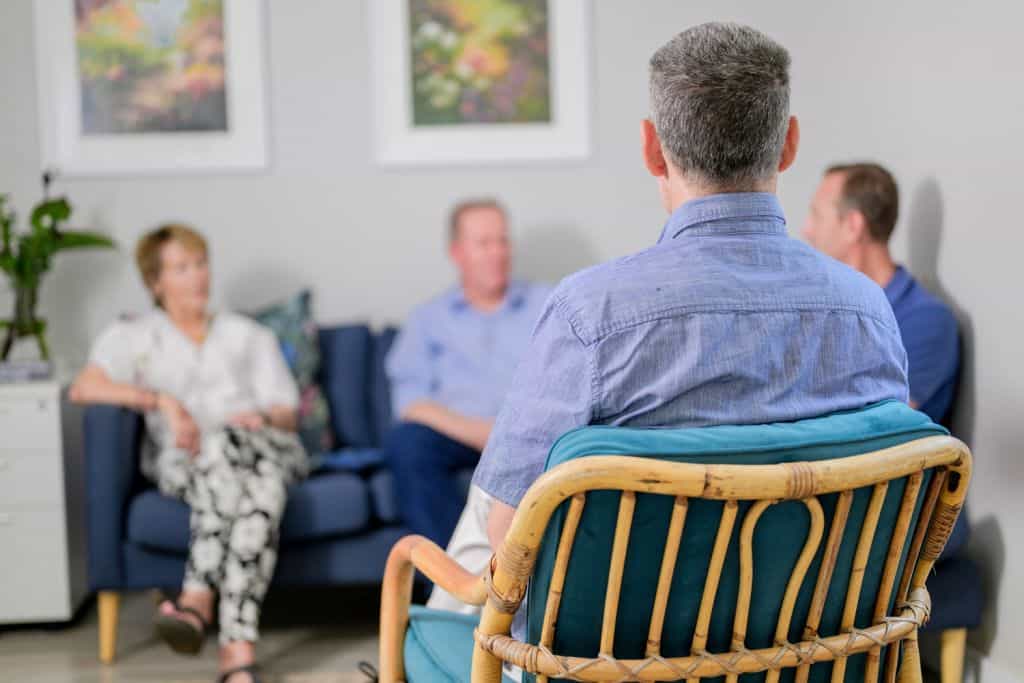 Group therapy at White River Recovery