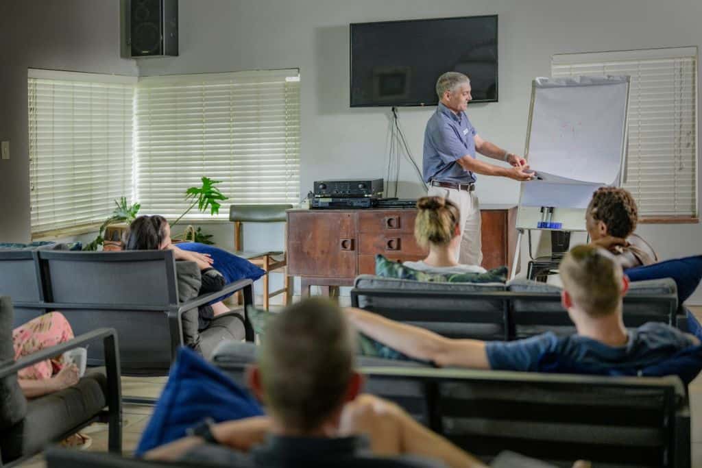 Group therapy session at White River Recovery Centre